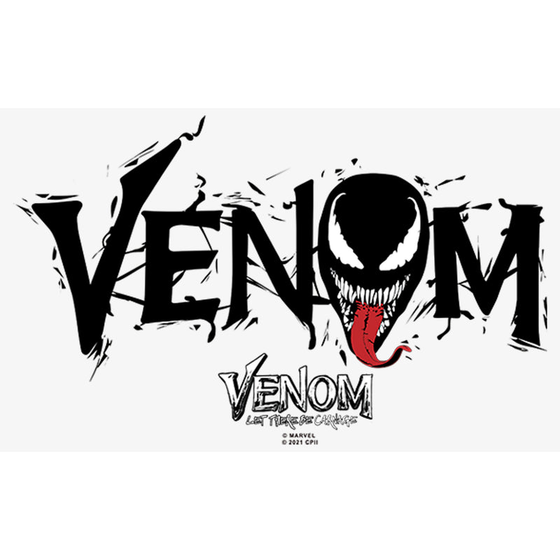 Women's Marvel Venom: Let There be Carnage Black Webs Logo T-Shirt