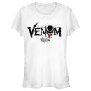 Junior's Marvel Venom: Let There be Carnage Black Webs Logo T-Shirt