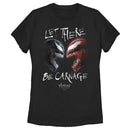 Women's Marvel Venom: Let There be Carnage Black Vs. Red T-Shirt