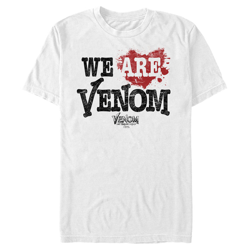 Men's Marvel Venom: Let There be Carnage We are Venom Heart T-Shirt