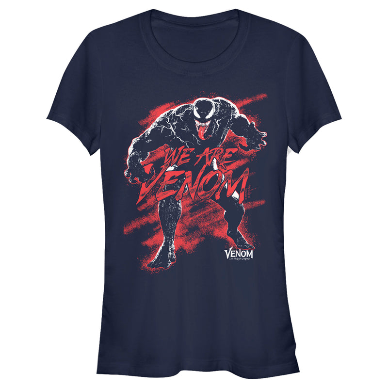 Junior's Marvel Venom: Let There be Carnage We are Venom Red T-Shirt