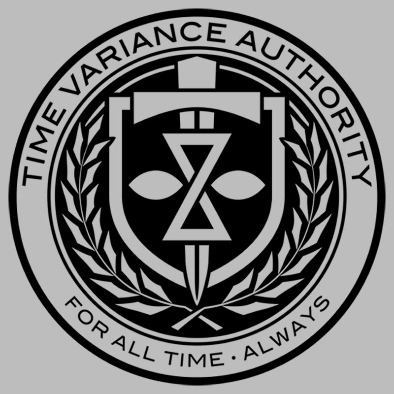Men's Marvel Loki Time Variance Authority Logo Badge T-Shirt