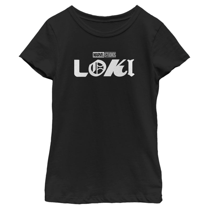 Girl's Marvel Color Block Loki Logo T-Shirt