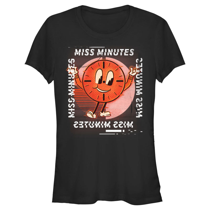 Junior's Marvel Loki Miss Minutes Glitch T-Shirt