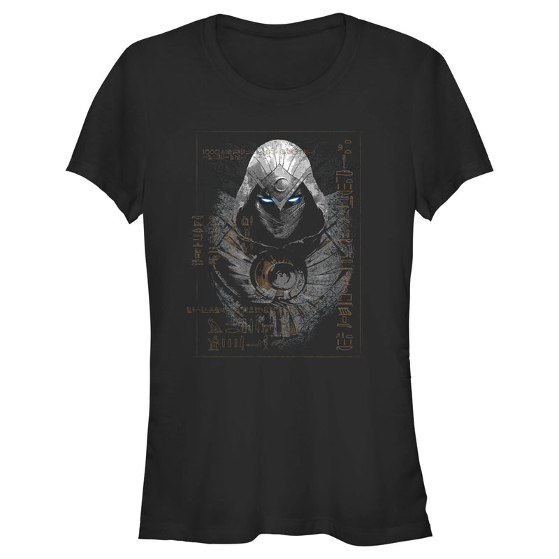 Junior's Marvel Moon Knight Egyptian Glyphs T-Shirt