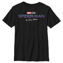 Boy's Marvel Spider-Man: No Way Home Logo Black T-Shirt