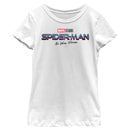 Girl's Marvel Spider-Man: No Way Home Logo White T-Shirt