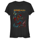 Junior's Marvel Spider-Man: No Way Home Slinging Cover T-Shirt