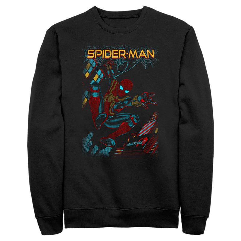 Men's Marvel Spider-Man: No Way Home Slinging Cover Sweatshirt