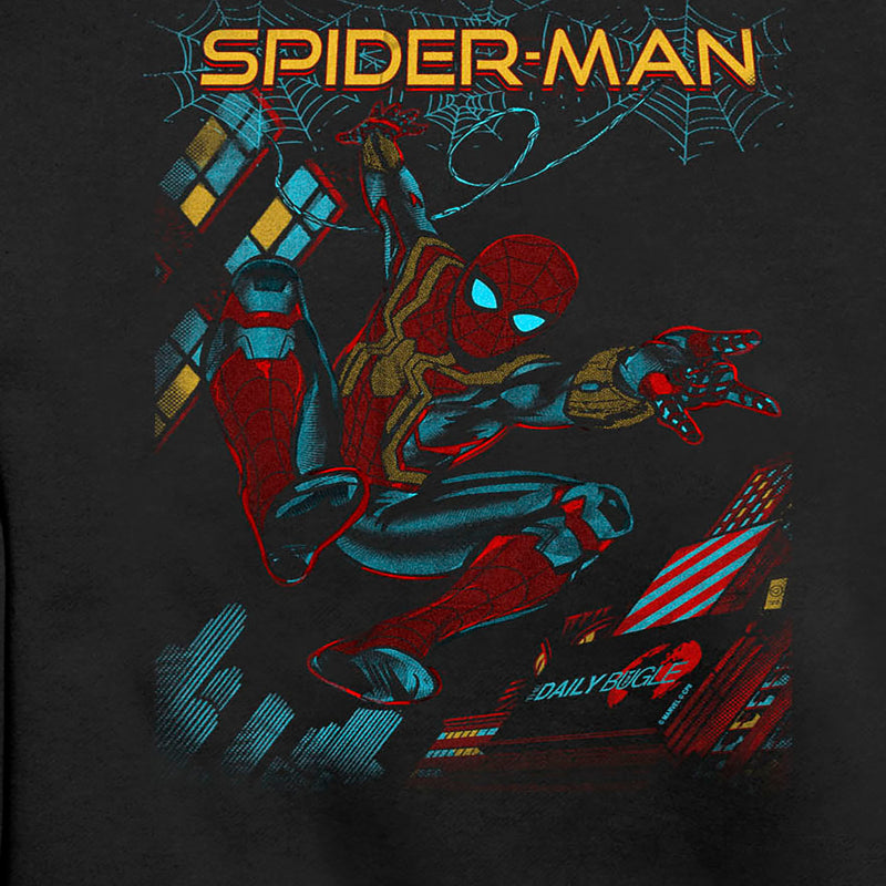 Men's Marvel Spider-Man: No Way Home Slinging Cover Sweatshirt