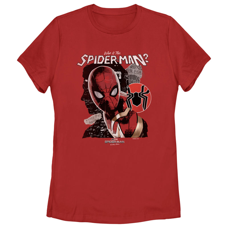Women's Marvel Spider-Man: No Way Home Who is the Spider-Man T-Shirt