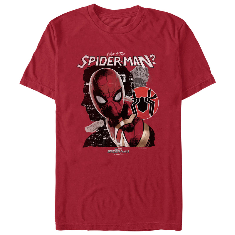 Men's Marvel Spider-Man: No Way Home Who is the Spider-Man T-Shirt