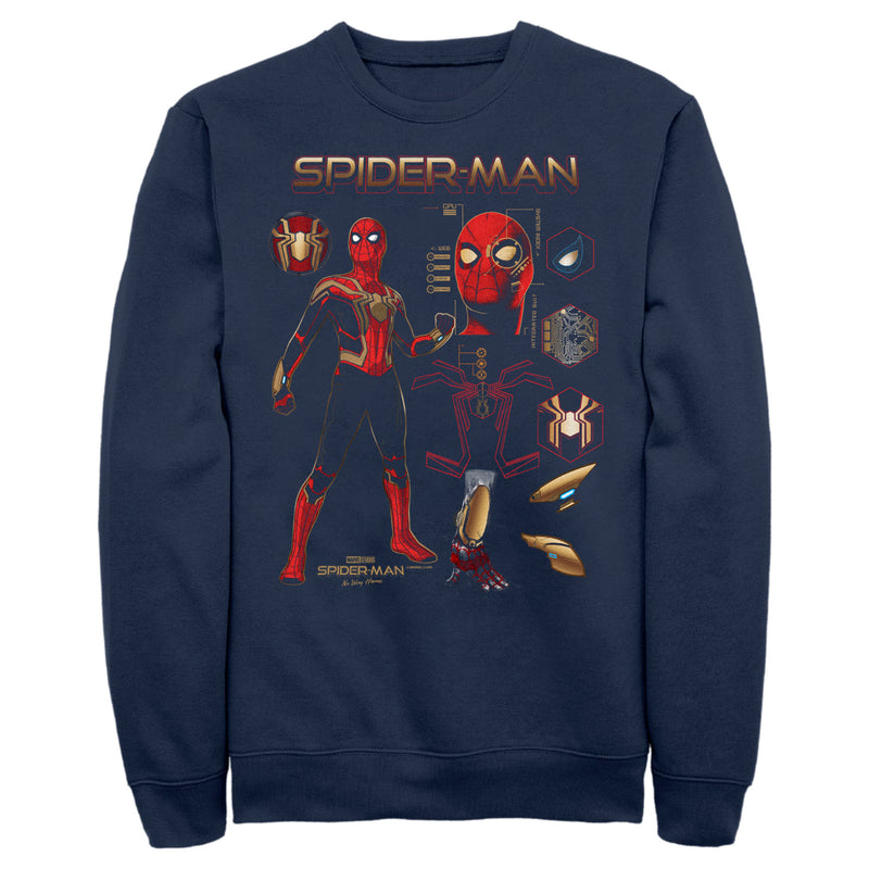 Men's Marvel Spider-Man: No Way Home Iron Suit Gear Sweatshirt