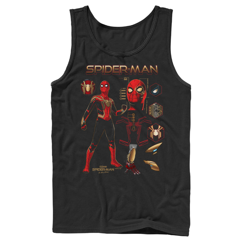 Men's Marvel Spider-Man: No Way Home Iron Suit Gear Tank Top