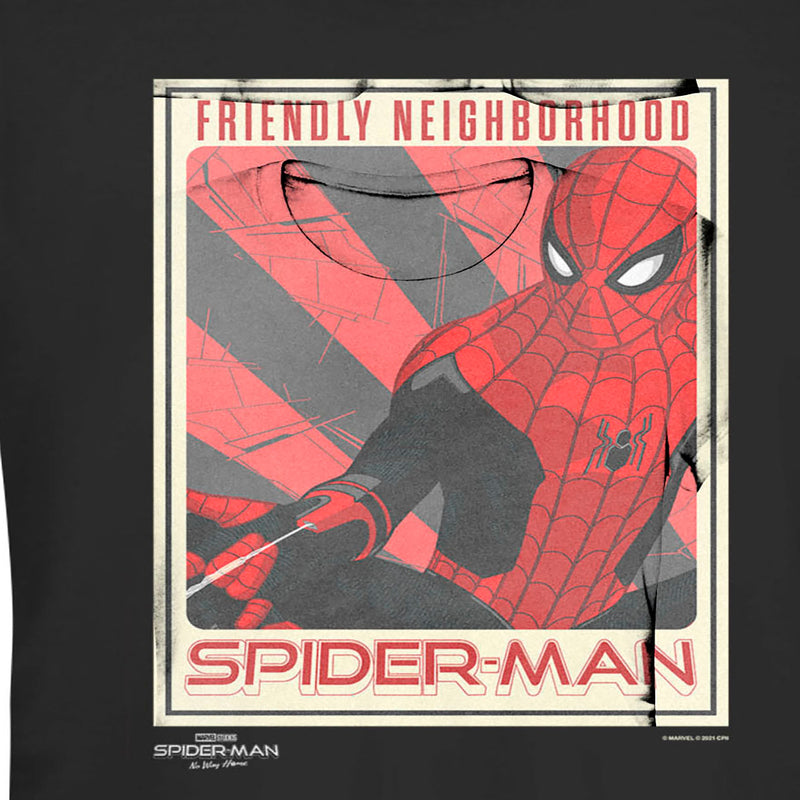 Junior's Marvel Spider-Man: No Way Home Friendly Neighborhood Poster T-Shirt