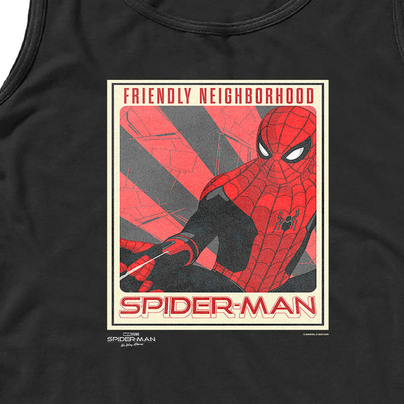 Men's Marvel Spider-Man: No Way Home Friendly Neighborhood Poster Tank Top