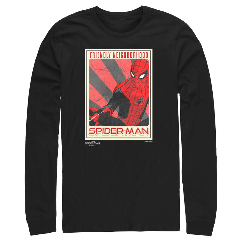 Men's Marvel Spider-Man: No Way Home Friendly Neighborhood Poster Long Sleeve Shirt