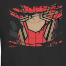 Junior's Marvel Spider-Man: No Way Home Ripped Iron Suit T-Shirt