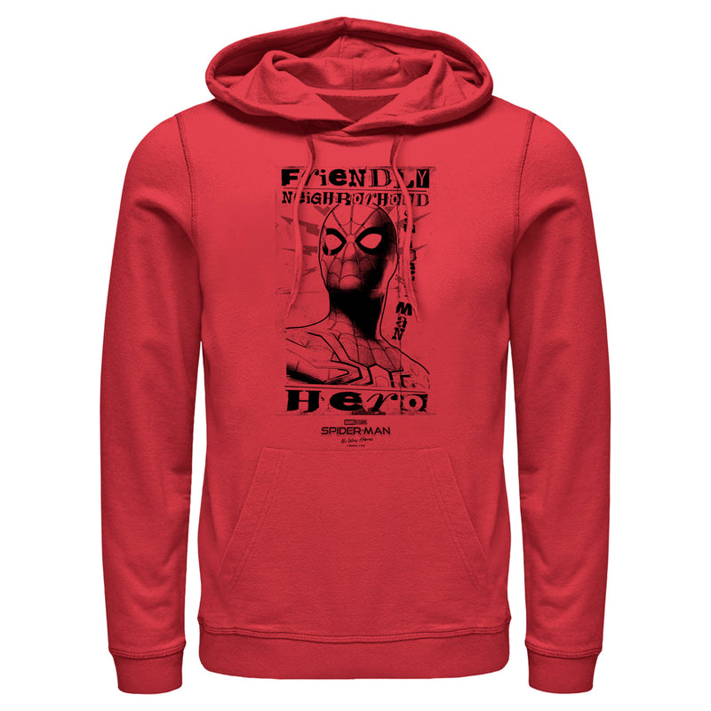 Men's Marvel Spider-Man: No Way Home Friendly Neighborhood Hero Pull Over Hoodie