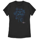 Women's Marvel Spider-Man: No Way Home Black Suit Blueprint T-Shirt