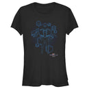 Junior's Marvel Spider-Man: No Way Home Black Suit Blueprint T-Shirt