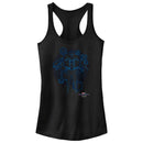 Junior's Marvel Spider-Man: No Way Home Black Suit Blueprint Racerback Tank Top