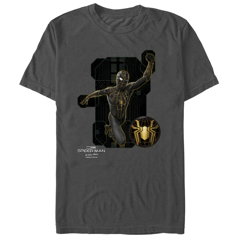 Men's Marvel Spider-Man: No Way Home Black Suit Tech T-Shirt