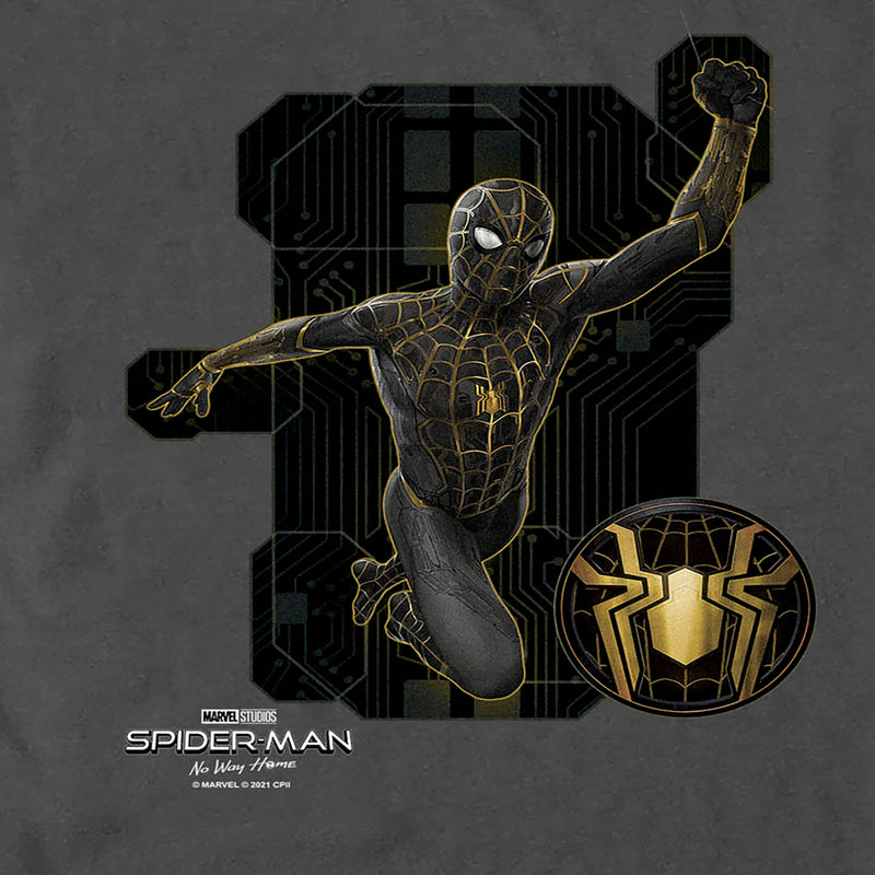 Men's Marvel Spider-Man: No Way Home Black Suit Tech T-Shirt