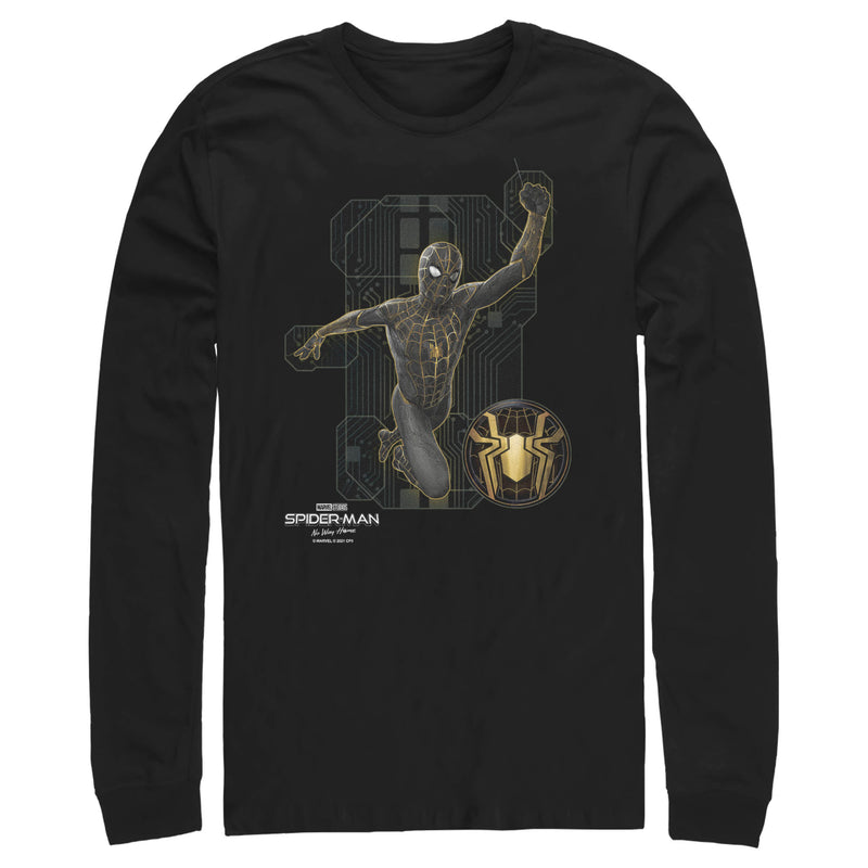 Men's Marvel Spider-Man: No Way Home Black Suit Tech Long Sleeve Shirt