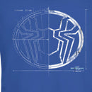 Junior's Marvel Spider-Man: No Way Home Spider Icon Blueprint T-Shirt