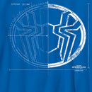 Boy's Marvel Spider-Man: No Way Home Spider Icon Blueprint T-Shirt