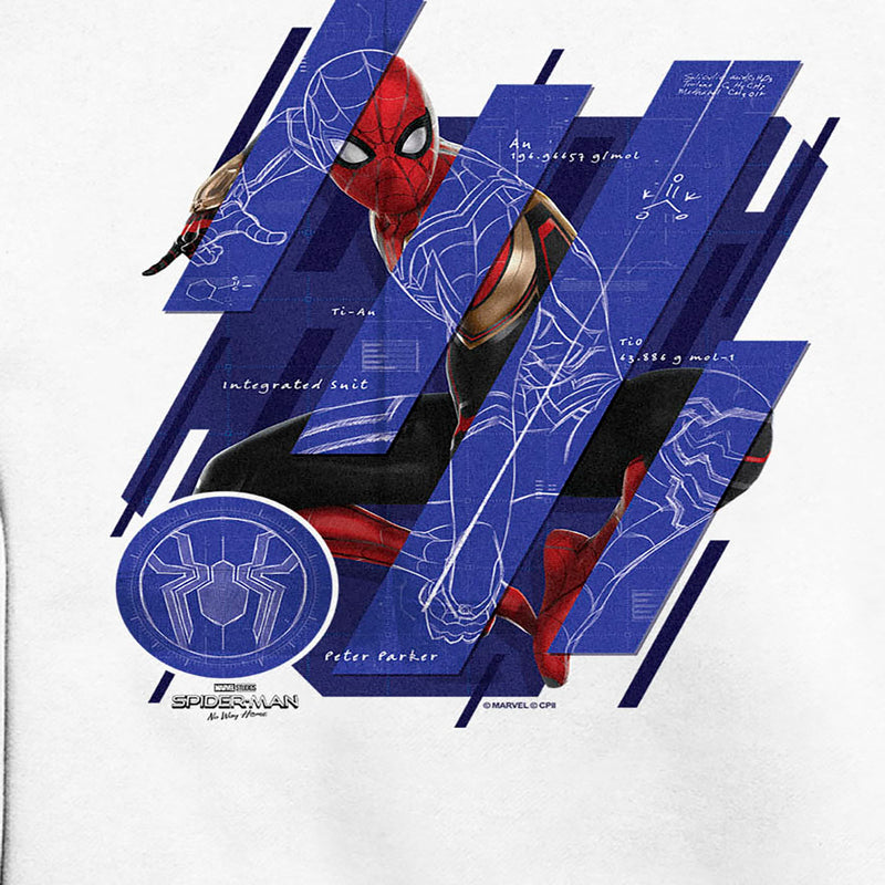 Men's Marvel Spider-Man: No Way Home Suit Blueprint Panels Sweatshirt