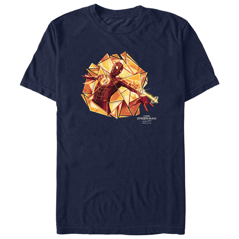 Men's Marvel Spider-Man: No Way Home Gold Web Shot T-Shirt