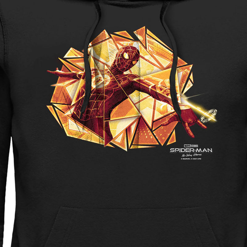 Men's Marvel Spider-Man: No Way Home Gold Web Shot Pull Over Hoodie