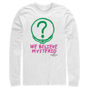 Men's Marvel Spider-Man: No Way Home We Believe Mysterio Pink and Green Long Sleeve Shirt