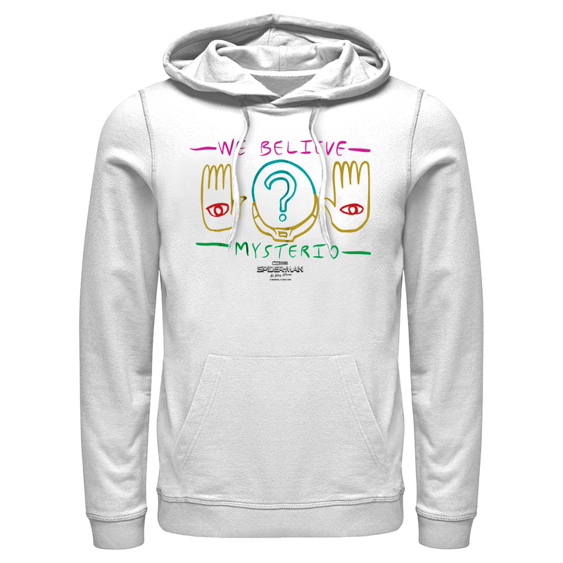 Men's Marvel Spider-Man: No Way Home We Believe Mysterio Hands Pull Over Hoodie