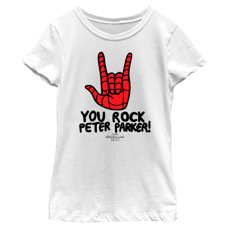 Girl's Marvel Spider-Man: No Way Home You Rock Peter Parker T-Shirt