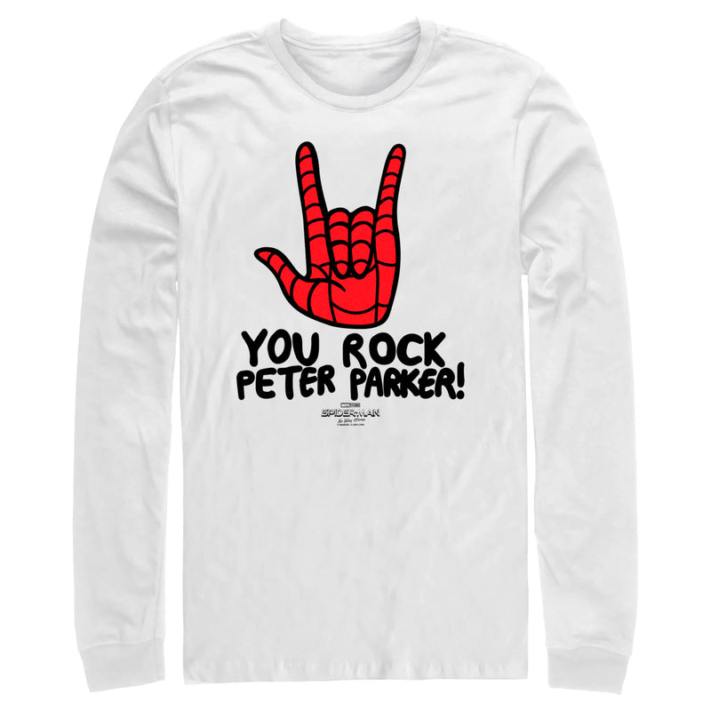 Men's Marvel Spider-Man: No Way Home You Rock Peter Parker Long Sleeve Shirt