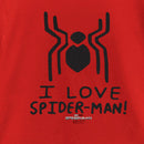 Girl's Marvel Spider-Man: No Way Home I Love Spider-Man! T-Shirt