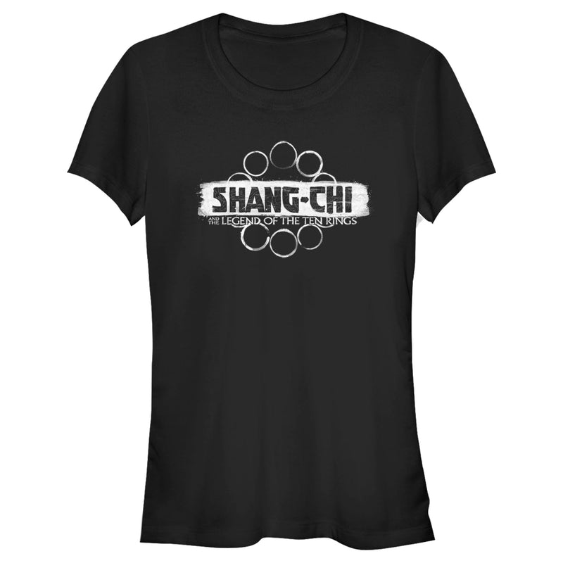 Junior's Shang-Chi and the Legend of the Ten Rings Logo White T-Shirt