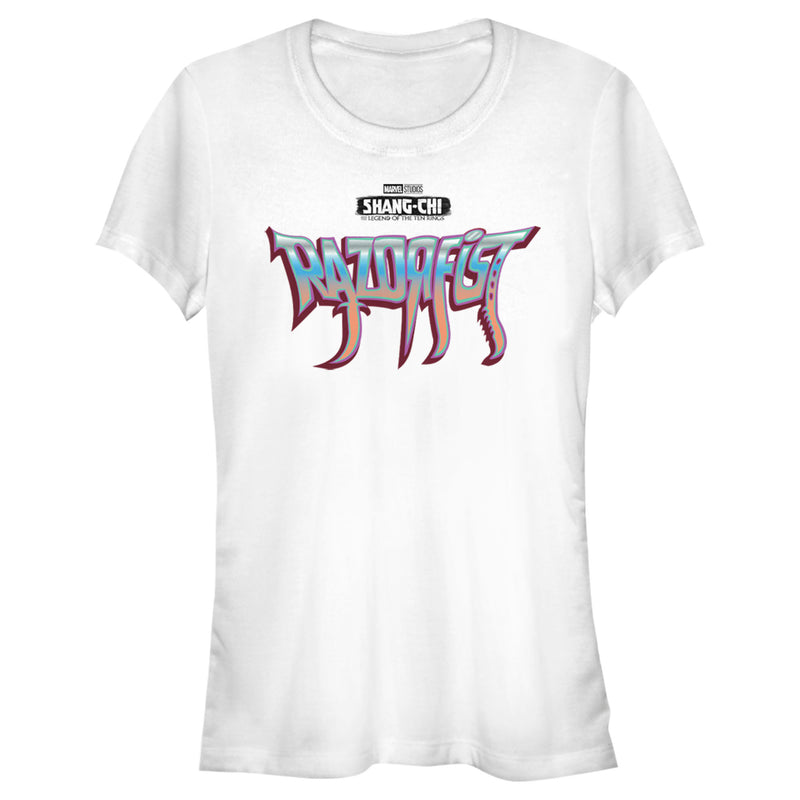 Junior's Shang-Chi and the Legend of the Ten Rings Razor Fist Logo T-Shirt