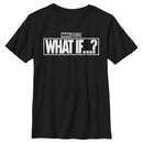 Boy's Marvel What If…? Bold Logo T-Shirt