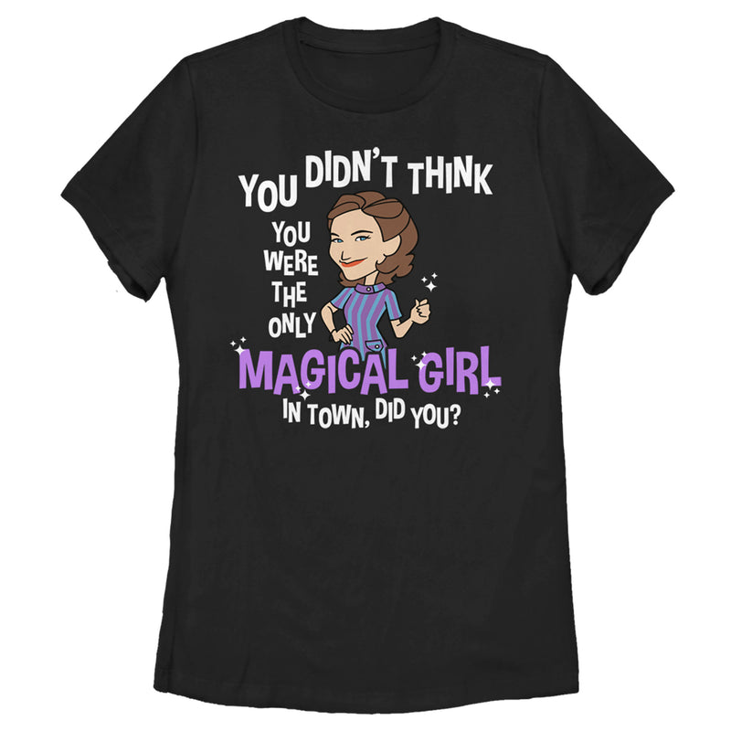 Women's Marvel WandaVision Animated Agatha Magical Girl T-Shirt