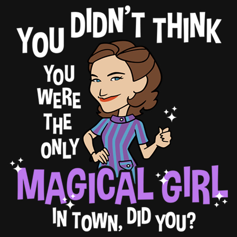 Girl's Marvel WandaVision Animated Agatha Magical Girl T-Shirt