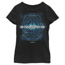 Girl's Marvel WandaVision S.W.O.R.D Helmet Logo T-Shirt