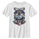 Boy's Marvel The Falcon and the Winter Soldier Captain America Shield Wings T-Shirt