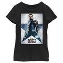 Girl's Marvel The Falcon and the Winter Soldier Bucky Poster T-Shirt