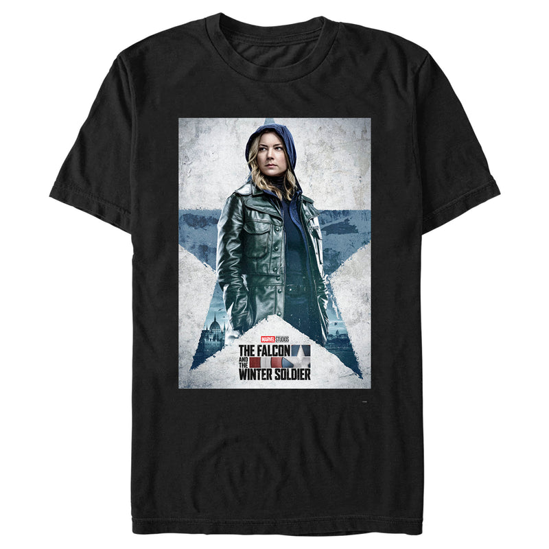 Men's Marvel The Falcon and the Winter Soldier Sharon Carter Poster T-Shirt