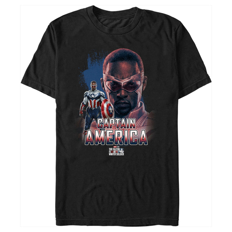 Men's Marvel The Falcon and the Winter Soldier Captain America Stance T-Shirt