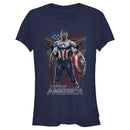 Junior's Marvel The Falcon and the Winter Soldier Captain America Ready T-Shirt